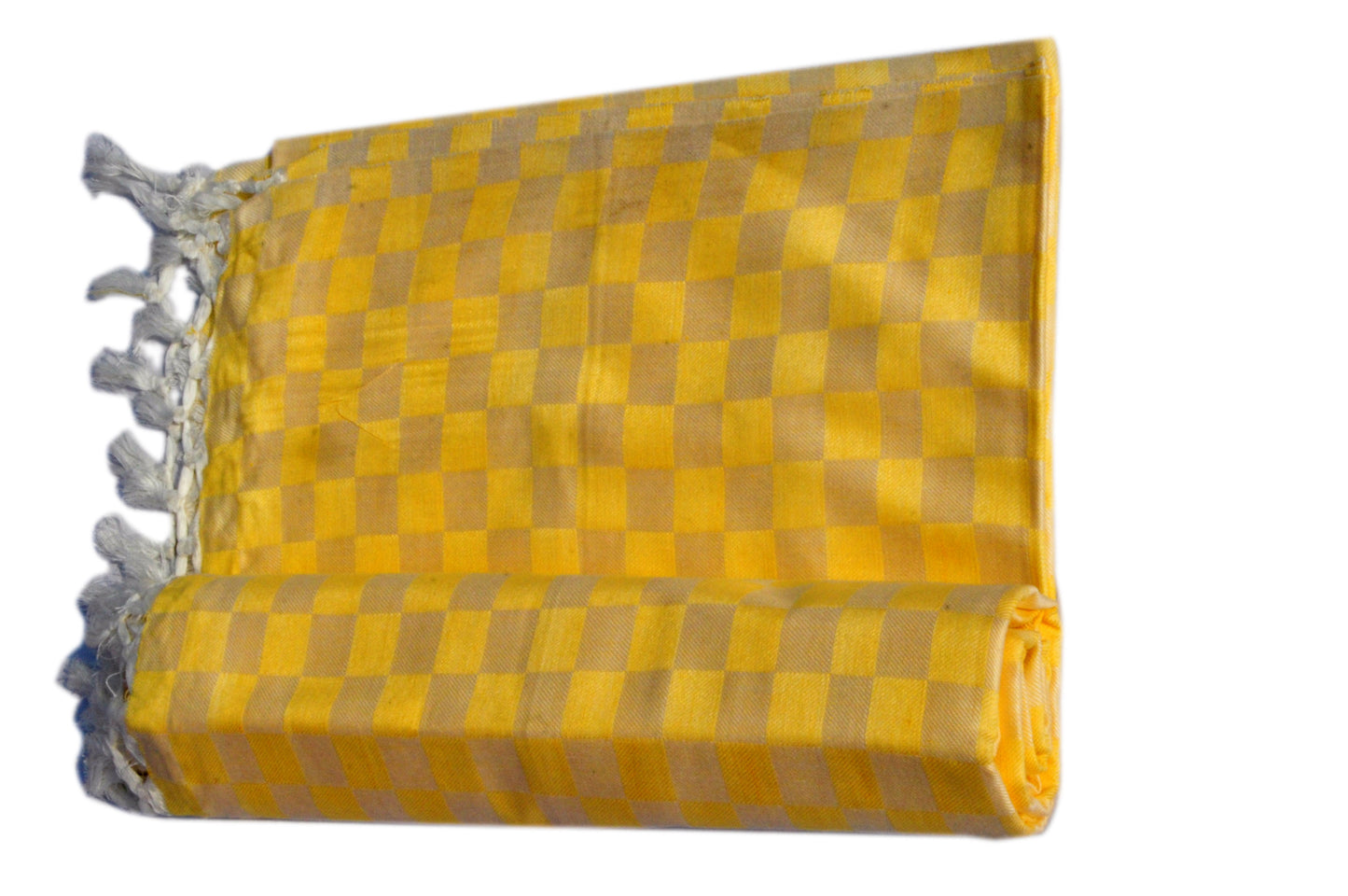 Summer/AC Comfortable Bhagalpuri Silk Viscose Fabric Shawl, Yellow Colour, Comfort, Single Yarn, Double Yarn