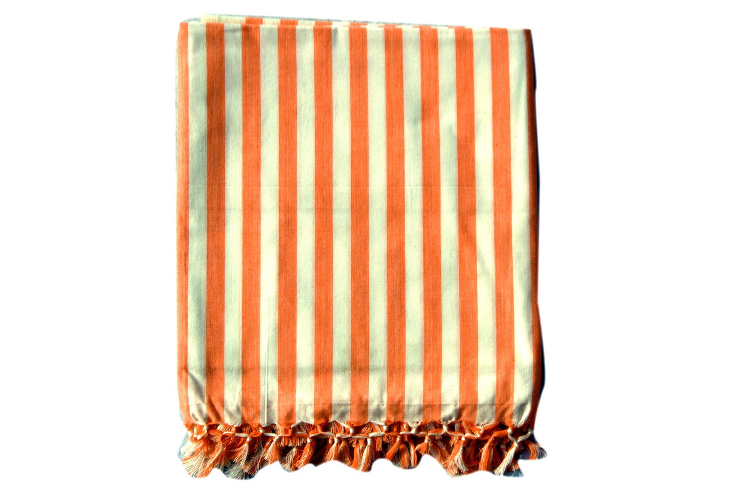 Summer/AC Comfortable Bhagalpuri Silk Viscose Fabric Shawl, Orange Colour, Comfort, Single Yarn, Double Yarn