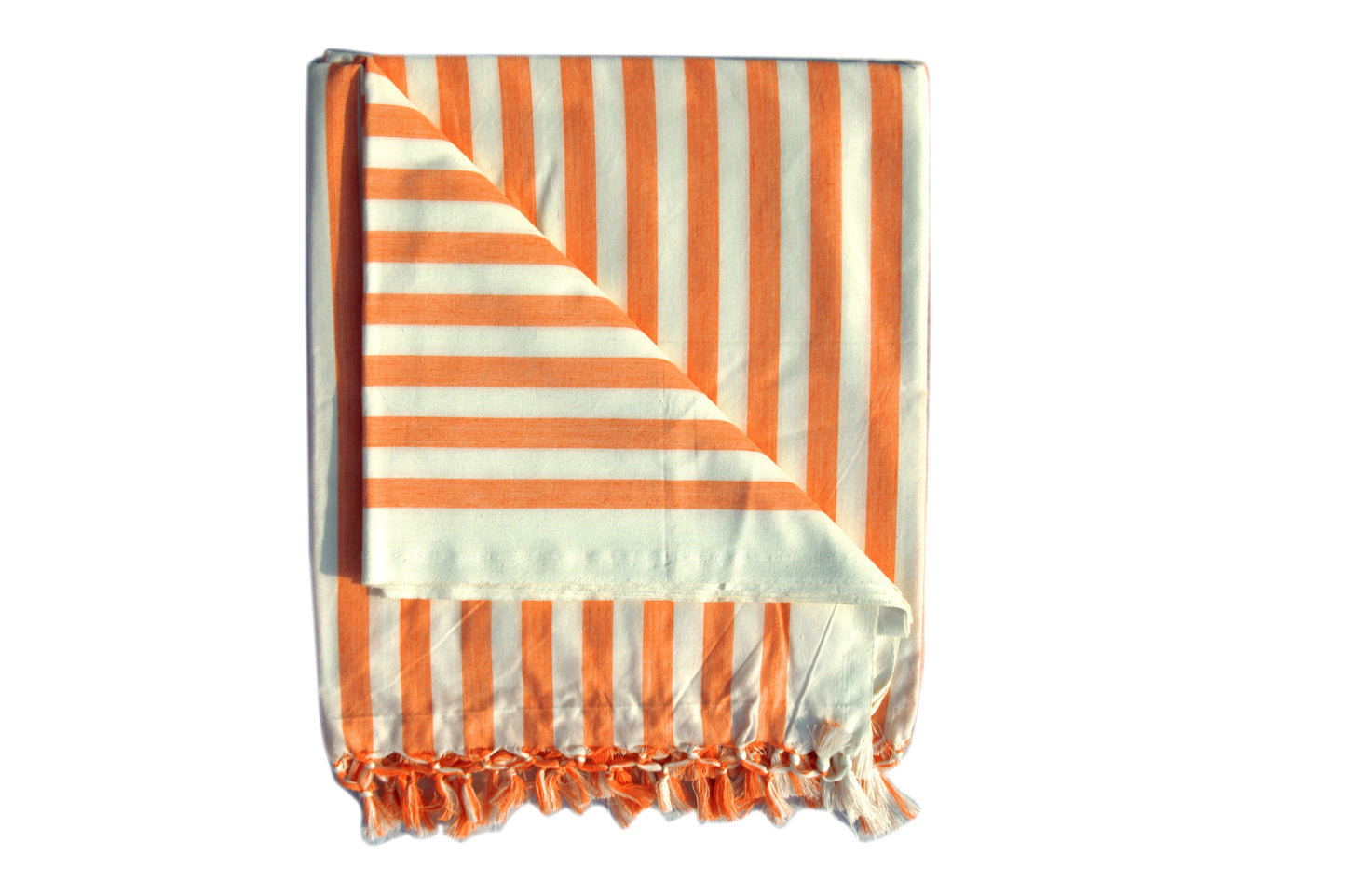 Summer/AC Comfortable Bhagalpuri Silk Viscose Fabric Shawl, Orange Colour, Comfort, Single Yarn, Double Yarn