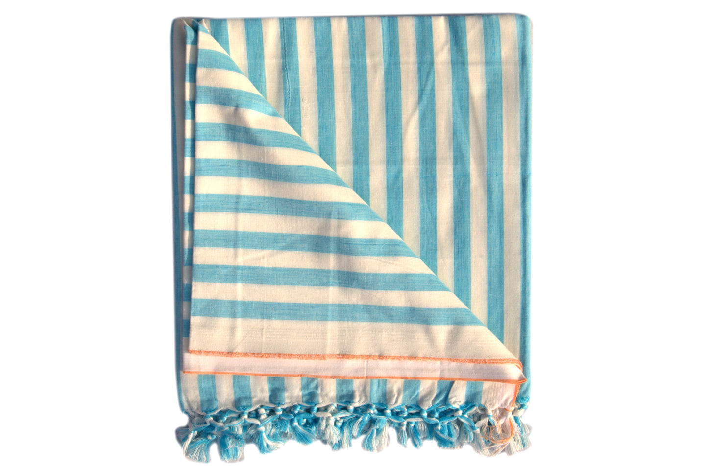 Summer/AC Comfortable Bhagalpuri Silk Viscose Fabric Shawl, Sky Blue Colour, Premium, Comfort, Single Yarn, Double Yarn