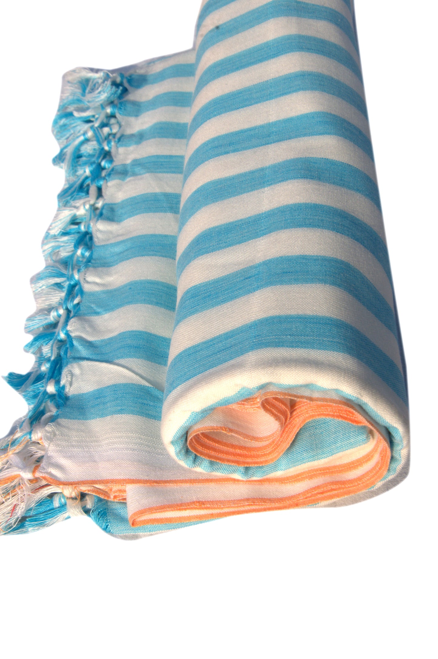 Summer/AC Comfortable Bhagalpuri Silk Viscose Fabric Shawl, Sky Blue Colour, Premium, Comfort, Single Yarn, Double Yarn