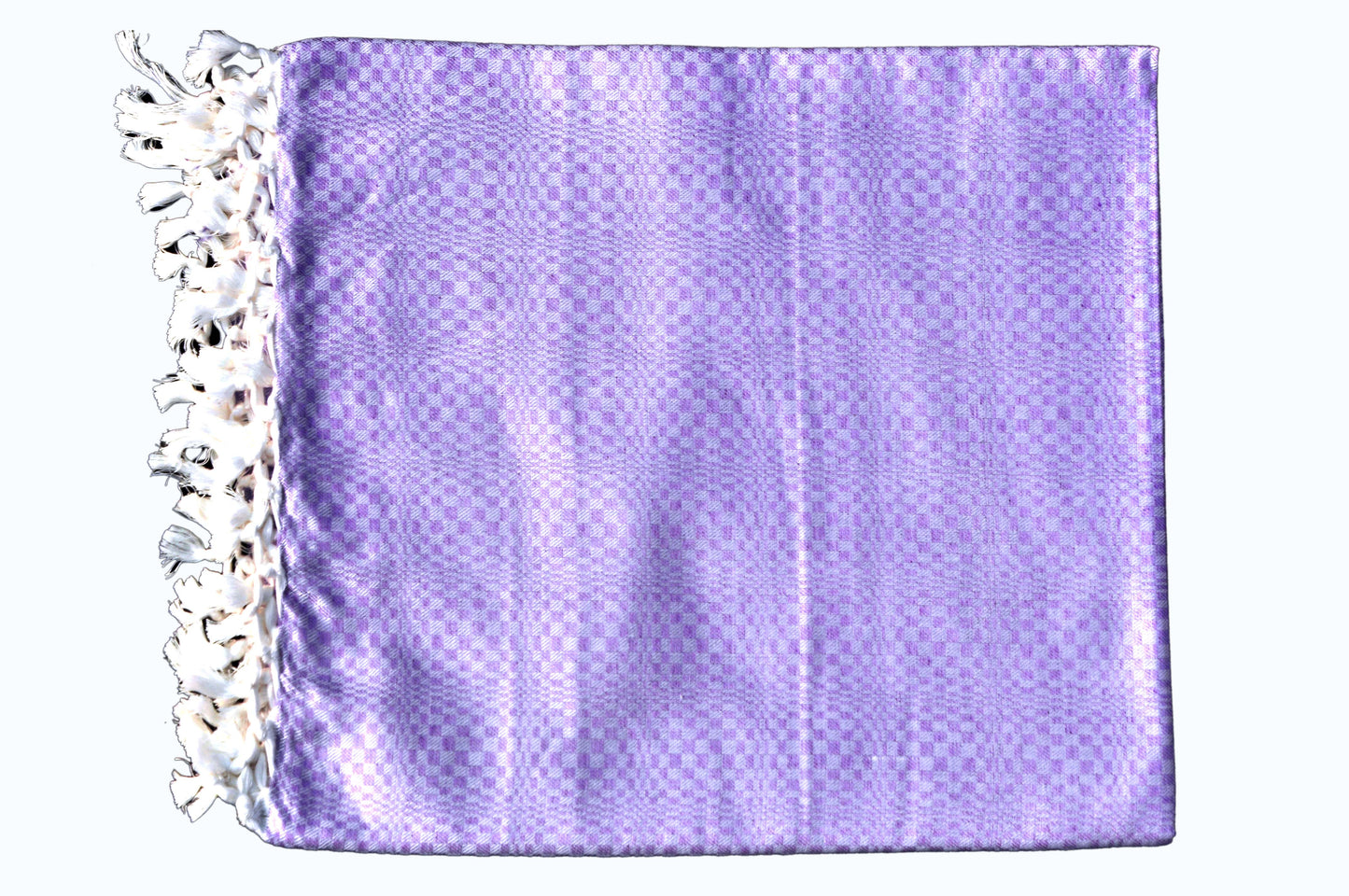 Summer/AC Comfortable Bhagalpuri Silk Viscose Fabric Shawl, Purple Colour, Premium, Comfort, Single Yarn, Double Yarn