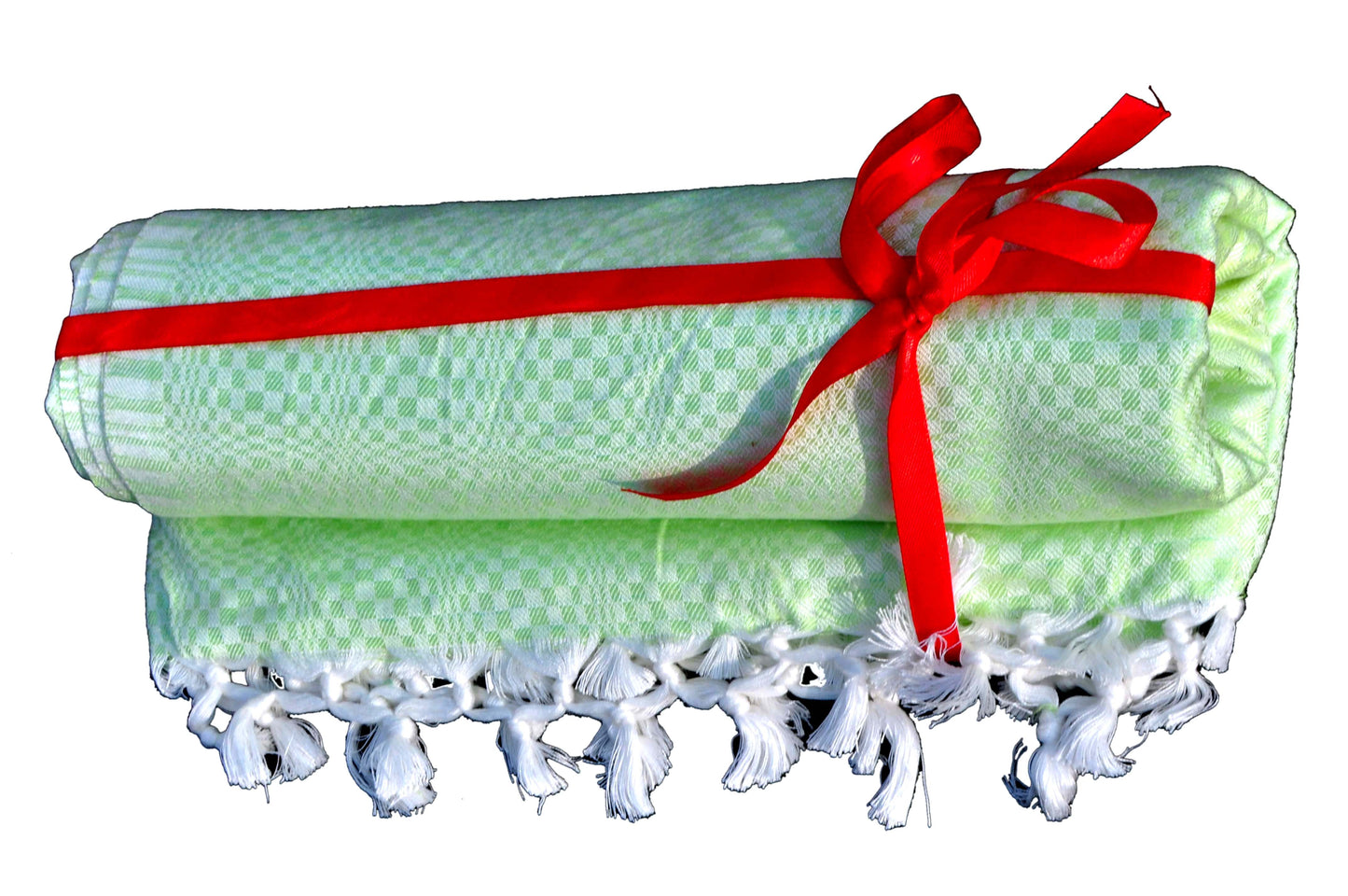 Summer/AC Comfortable Bhagalpuri Silk Viscose Fabric Shawl, Green Colour, Comfort, Single Yarn, Double Yarn