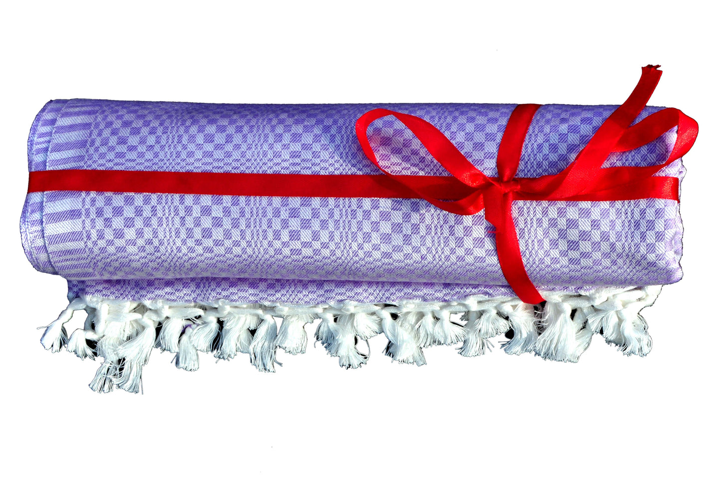 Summer/AC Comfortable Bhagalpuri Silk Viscose Fabric Shawl, Purple Colour, Premium, Comfort, Single Yarn, Double Yarn
