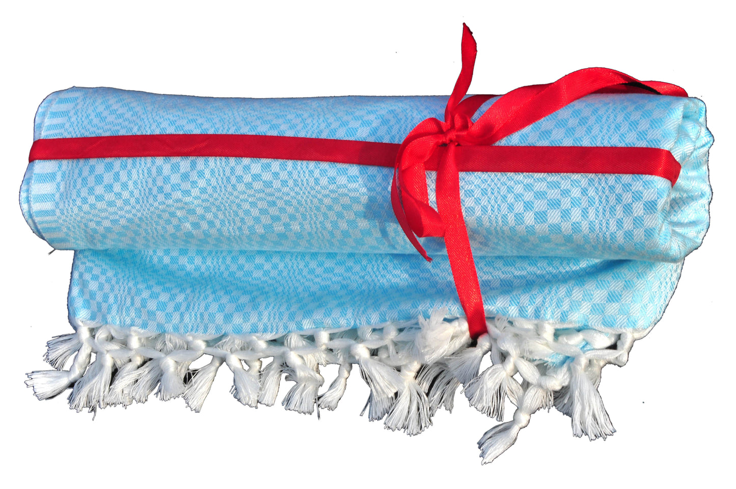 Summer/AC Comfortable Bhagalpuri Silk Viscose Fabric Shawl, Blue Colour, Comfort, Single Yarn, Double Yarn